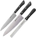 Kuchynské nože, japonská oceľ 58HRC Samura, 3 nože
