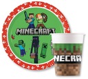 Sada pohárov na taniere Minecraft Pixels