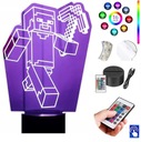 Stolná lampa Minecraft Epic 16col LED PLEXIDO