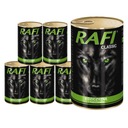 Rafi Classic mokré krmivo pre psov so zverinou a mrkvou, sada 6 x 1240 g