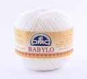 DMC BABYLO šnúra 100g BLANC - biela / hrúbka 20