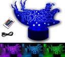 VIANOČNÁ DEKORÁCIA SANTA 3D LED RGB FARBY DIAĽK