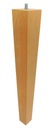 Drevené nábytkové nohy, lakované, 32 cm, lichobežník, skrutka