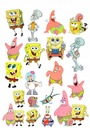 Sada potlače SpongeBob Fondant