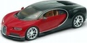 BUGATTI Chiron červená čierna MODEL 24077 WELLY 1:24