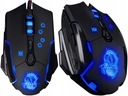 MYŠ HERNÁ MYŠ PRE HRÁČOV RGB LED PODSVIETENIE 3200 DPI + PAD