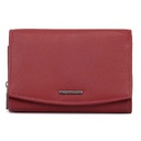 Elegantná dámska červená RFID kožená peňaženka