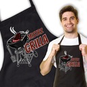 Čierna zástera na darčeky GRILL MASTER Top Designs