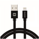 USB Lightning nabíjací kábel 2m 3A SWISSTEN