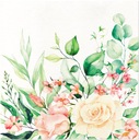 Obrúsky 40x40 skladané kvety AIRLAID Floral Moments a'50 (8)