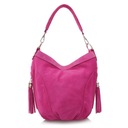 Semišová taška BAG so strapcami FUCHSIA