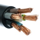 5-žilový elektrický kábel, čierny, OWY5x4, 25 m
