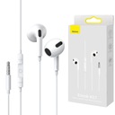 Baseus - Dobré slúchadlá do uší s 3,5 mm mini jack mikrofónom, silné basy