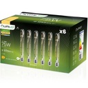6X LED žiarovka E27 TUBA T30 8W = 65W 3000K LUMILED