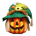 Osvetlený halloweensky penový lampáš s