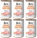 Brit Mono Protein Turkey 6 plechoviek 400 g