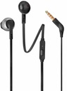 ČIERNE SLÚCHADLÁ JBL T205 DO UŠÍ S MIKROFÓNOM