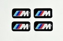 Nálepka BMW M-Power, odznak, ráfiky 17x9 - 4 ks