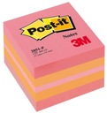 Mini Post-it Cube Pink 51x51 mm 400 bankoviek