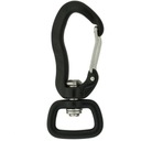 Karabiner 20 mm upevnenie 400 kg karabíny čierne vodítko