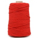 Macrame bavlnená šnúrka 3mm 200m červená 470