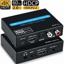 Extraktor zvuku ARC HDMI 4K HDR HDCP2.2 Toslink