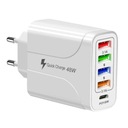 Napájanie 4x USB-C rýchla nabíjačka