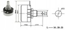 POTENCIOMETER 1W 10k B LINEAR / 4445