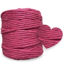 RASPBERRY RUŽOVÁ točená bavlnená šnúrka 5mm
