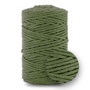 3 mm bavlnená makrama struna - khaki