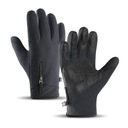 Protišmykové zimné rukavice na telefón (veľkosť L) - čierne