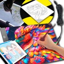 ČISTIACA DOSKA GRAFIKA TABLET PODSVIETENÁ LED TABUĽA A4 CARBON PRE DETI