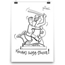 PLAGÁT VARŠAVA MILUJE HLAVNÉ SVETLO ANDRZEJ MLECZKO
