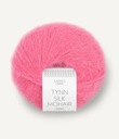 Mohérová priadza s hodvábom Tynn Silk Mohair 4315 žuvačka Sandnes Garn