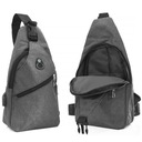 NÁSTENNÝ BATOH DO MESTA NA JEDNO RAMENO UNISEX PÁNSKE DÁMSKE WEBSKÉ