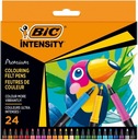 Popisovače Intensity Premium 24 BIC farieb