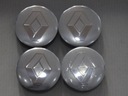 4x Emblémy pre ráfiky RENAULT 56mm, strieborné