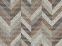 Kúpeľňová predložka Protišmykový koberec Hnedé vzory Aqua Stripes 130x65 cm