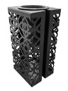 Cintorínska váza, dekoratívna hliníková náhrobná váza