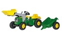 Rolly Toys Traktor s pedálmi + príves, vedro
