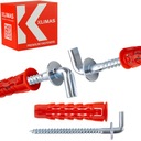 Rozširovacie hmoždinky s háčikom 8 x 40 mm 25 ks. Univerzálny pre akýkoľvek substrát SFXL