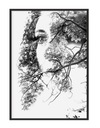 OBRAZOVÝ PLAGÁT V RÁME 53x73 cm Dievča P1247