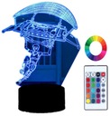 Názov nočnej lampy 3D gravírovaný padákový klzák