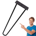 HG DECO Kovová noha ku konferenčnému stolíku, dve tyče 40cm, čierna povala