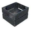 DREVENÁ BOX Čierna dekoračná 22x20x15