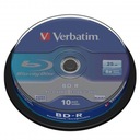 Verbatim BDR, Single Layer 25 GB, tortový box, 43742,