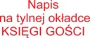 Nápisy na zadnej strane obálky KNIHY HOSTÍ
