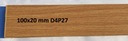 100X20mm imitácia dreva podobná drevu D4P27 2,9 m