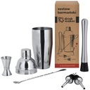 Barmanská súprava na nápoje 6 kusov Shaker 750 ml Muddler Jigger Pourer Spoon