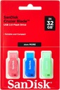 USB kľúč SanDisk Cruzer Blade 32 GB 3 kusy